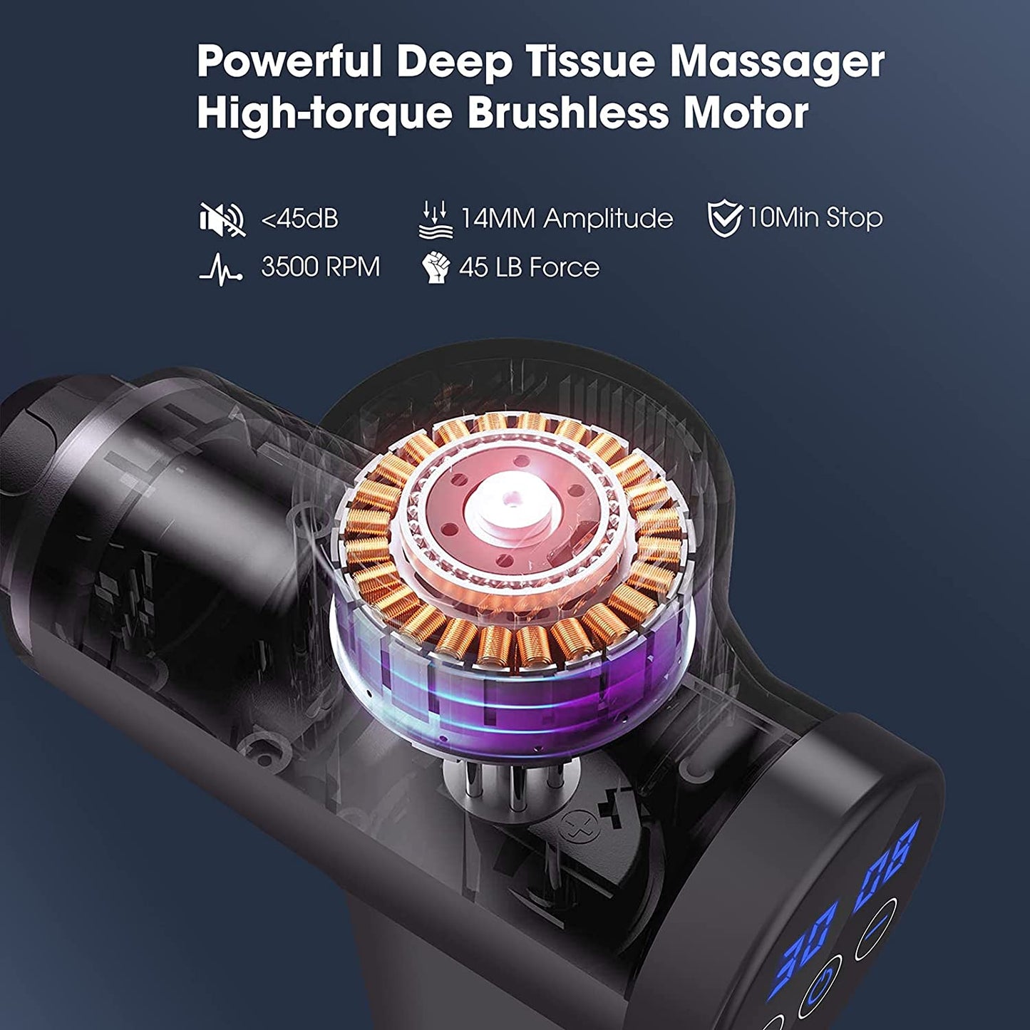 Professional Fascial Massage Gun Sport Relaxation Fitness EMS Muscle Stimulator Handheld Massager - Snapitonline