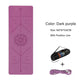 TPE Yoga Double Layer Non-Slip Mat Yoga Exercise Pad with Position Line For Fitness Gymnastics and Pilates - Snapitonline