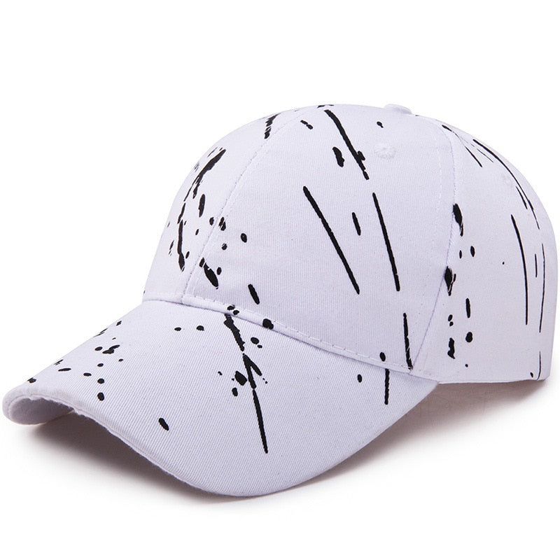Men Baseball Cap Graffiti Snapback Hats Hip Hop Caps Summer Outdoor Male Adjustable Visor Hat Breathable Cap Long brimmed hat