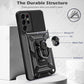 Slide Camera Lens Case for Samsung Galaxy S21 Ultra S22 Plus Note 20 Ultra S20 FE A53 A73 A71 Military Grade Bumpers Armor Cover - Snapitonline