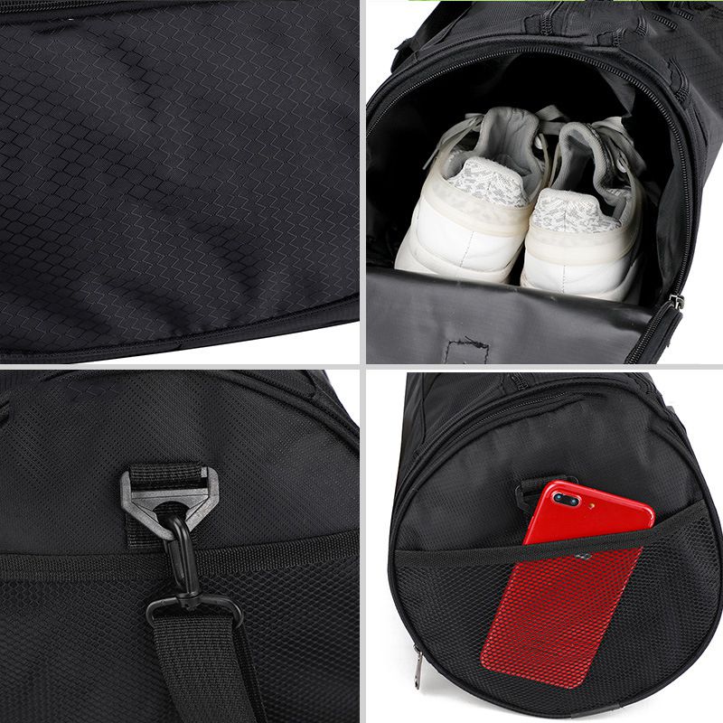 High Quality Cylinder Women Swimming Fitness Yoga Gym Bag Taekwondo Backpack Travel Bag Mens Shoulder Fitness Sports Bag - Snapitonline