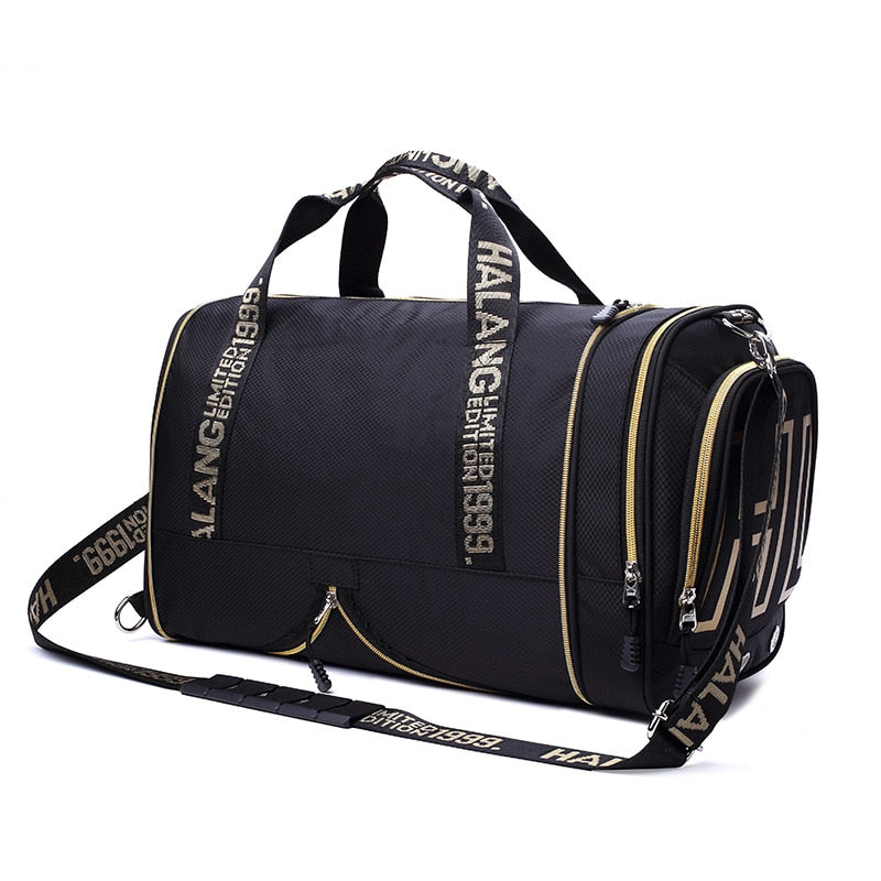 ROEGADYN large Capacity Chest Bag Folding Gym Bag Men Fitness Bag For Gym Men Waterproof Sport Bag Men Gym Bag  Shoe Compartment - Snapitonline