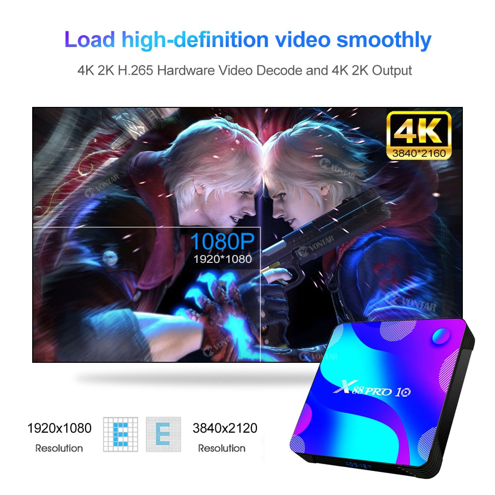 TV Box Android 11 Smart TV Box X88 PRO 10 4GB 64GB 32GB Rockchip RK3318 4K TVbox Support Google Youtube Set Top Box x88pro 11.0