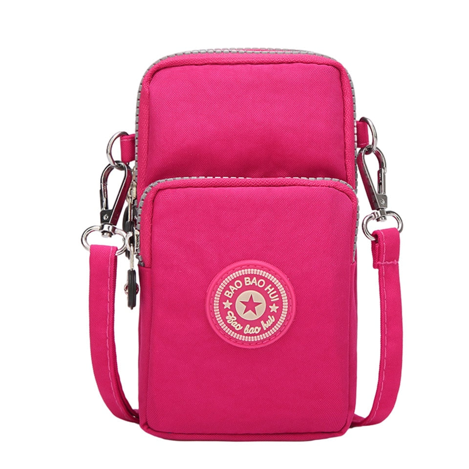 Small Shoulder Bags Nylon Women Mobile Phone Bags Mini Female Messenger Purse Lady Wallet New 2022 CrossBody Bag Sports Wallet - Snapitonline