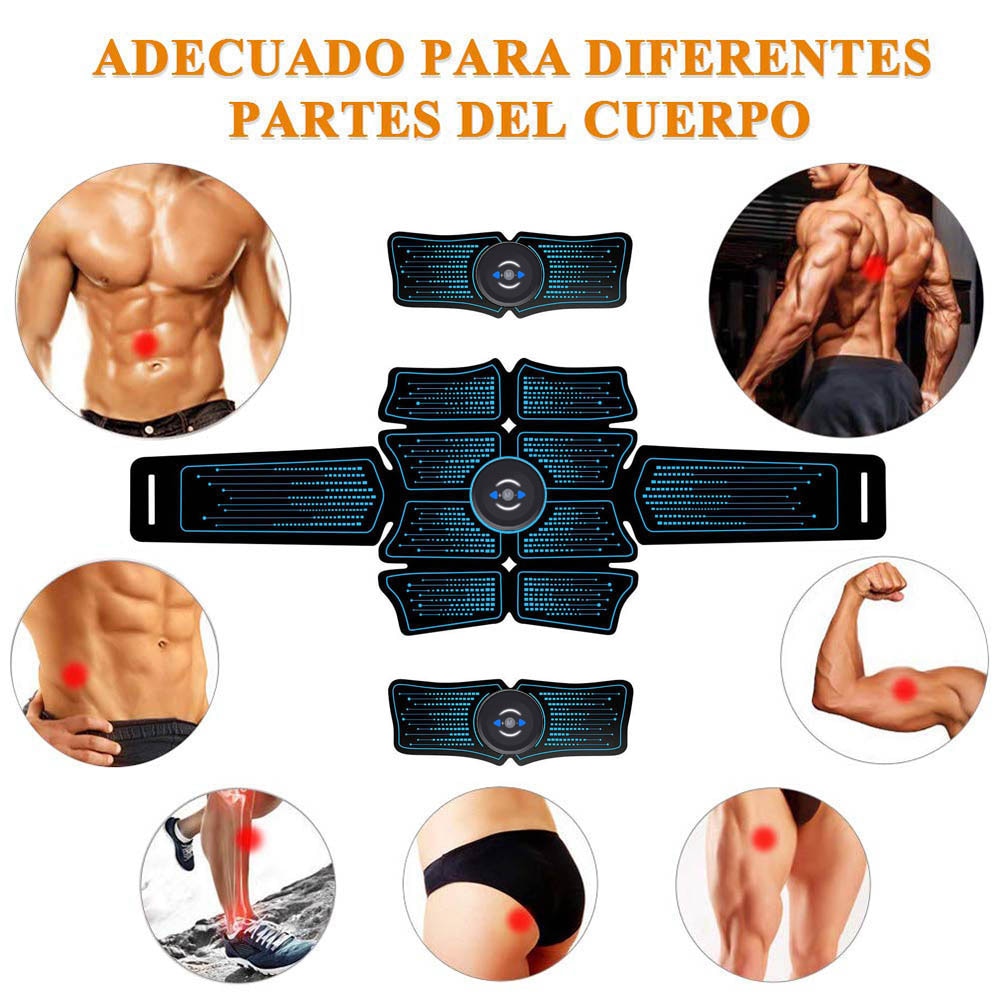 EMS Trainer Muscle Stimulator Massage Abdominal Belt Electrostimulation Body Abdomen Trainer Toner Home Gym Fitness Equipment