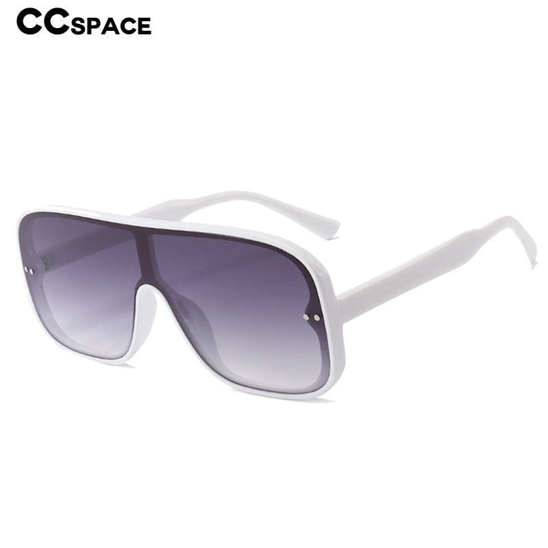 One Lens Square Simple Sunglasses Men Women Fashion UV400 Glasses