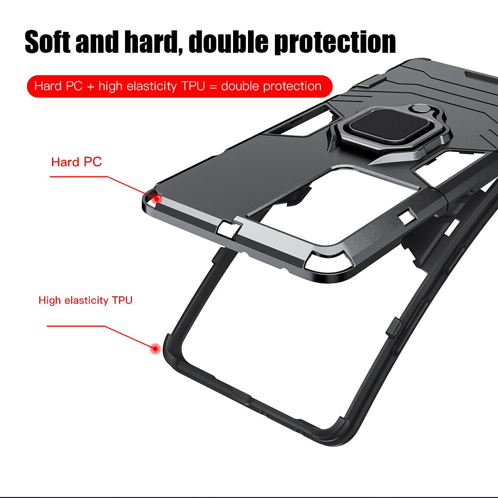 KEYSION Shockproof Armor Case for Samsung S21 Ultra S21 + S20 FE S10 Note 20 Ultra Back Cover for Galaxy A82 A72 A52 A42 A32 A22 - Snapitonline