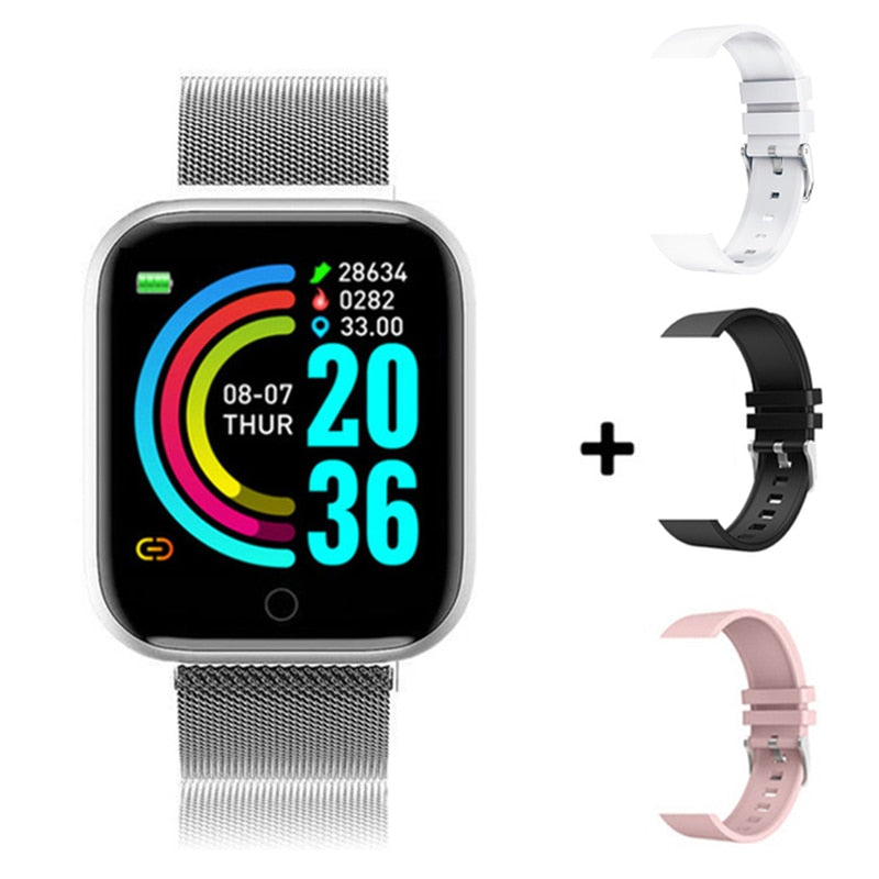 I5 Sport Smartwatch Women Men Heart Rate Blood Pressure Fitness Tracker Kids Smart Clock For Android IOS Smart Watch PK IWO P80 - Snapitonline