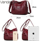 Many Pockets Shoulder Crossbody Bags for Women 2022 Brand Leather Ladies Designr Handbags Winter Style Messenger Bags Sac A Main - Snapitonline