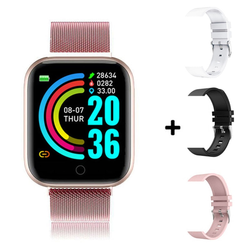 I5 Sport Smartwatch Women Men Heart Rate Blood Pressure Fitness Tracker Kids Smart Clock For Android IOS Smart Watch PK IWO P80 - Snapitonline