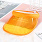 Summer Anti-UV Women Men Baseball Hat Transparent Empty Top Plastic PVC Sunshade Hat Visor Caps Bicycle Sun Hat Sport Sports
