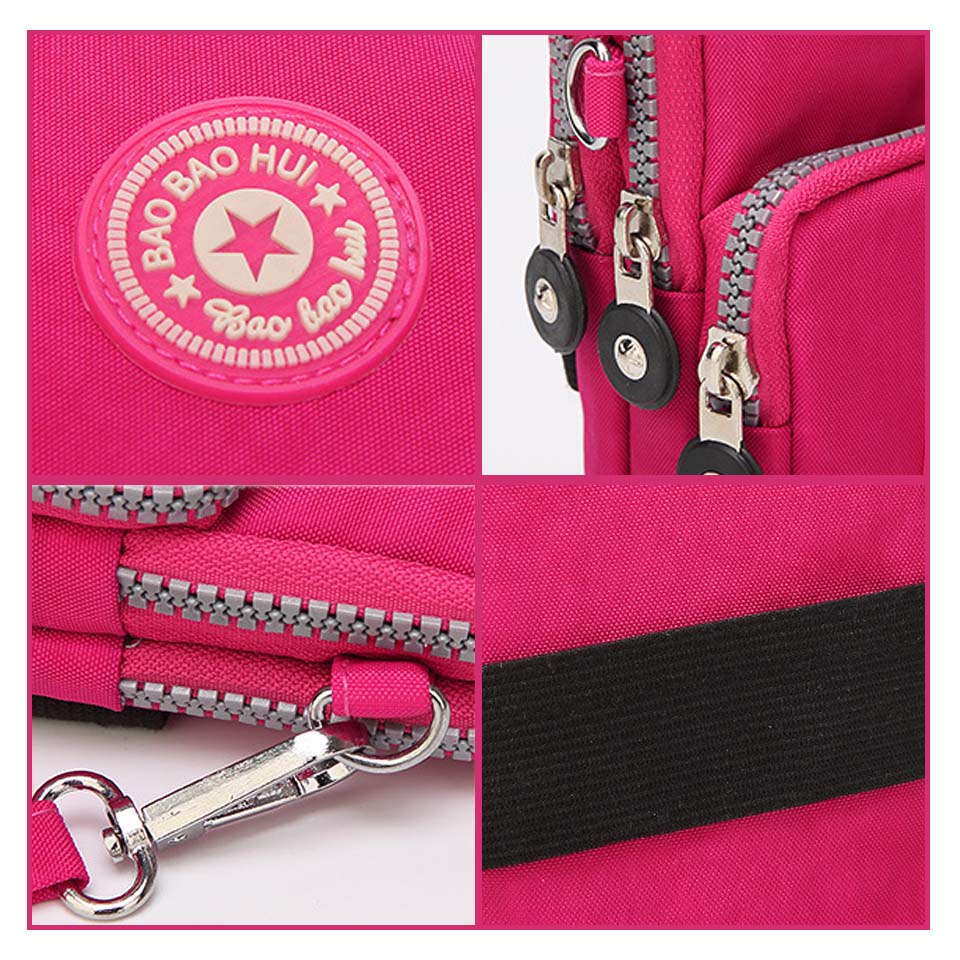 Small Shoulder Bags Nylon Women Mobile Phone Bags Mini Female Messenger Purse Lady Wallet New 2022 CrossBody Bag Sports Wallet - Snapitonline