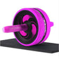 KoKossi Fashion Keep Fit Wheels No Noise Abdominal Wheel Ab Roller With Mat For Arm Waist Legs Exercise Gym Fitness Equipment - Snapitonline
