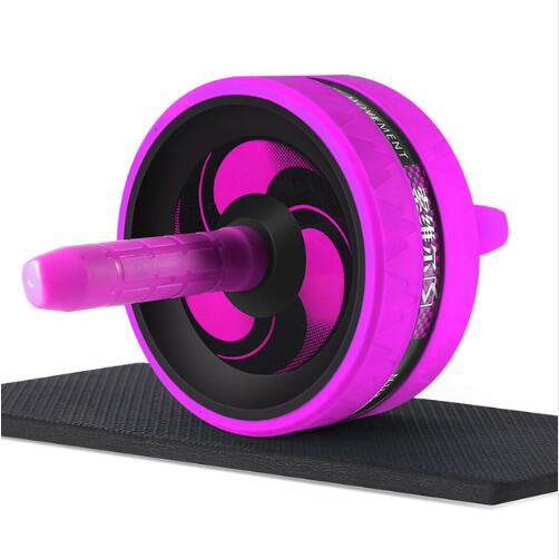 KoKossi Fashion Keep Fit Wheels No Noise Abdominal Wheel Ab Roller With Mat For Arm Waist Legs Exercise Gym Fitness Equipment - Snapitonline