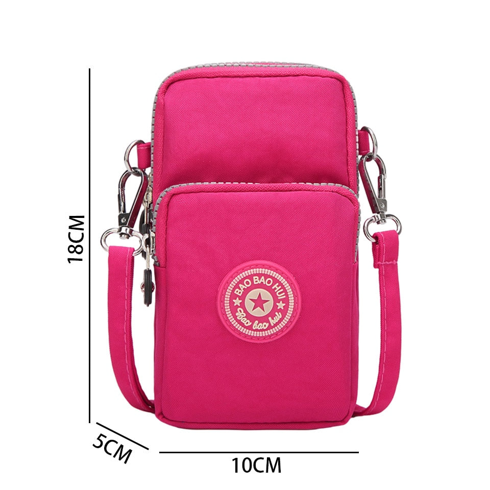 Small Shoulder Bags Nylon Women Mobile Phone Bags Mini Female Messenger Purse Lady Wallet New 2022 CrossBody Bag Sports Wallet - Snapitonline