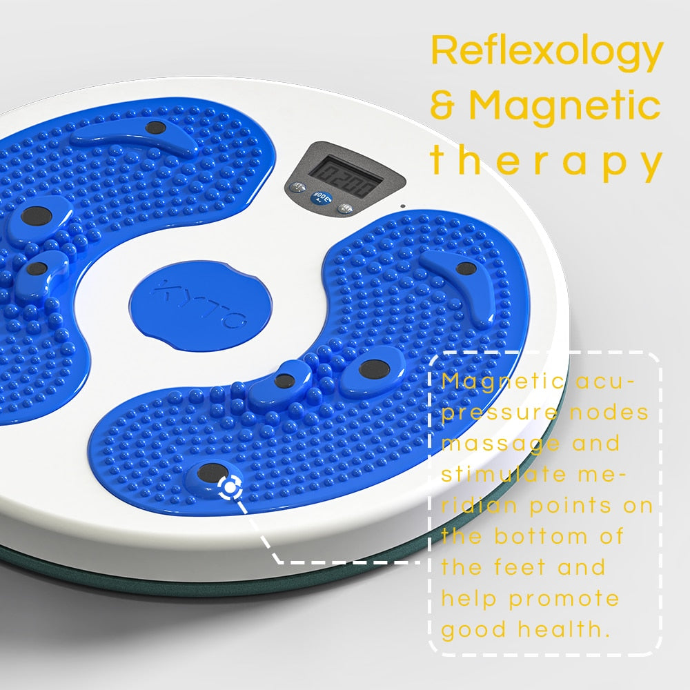 KYTO Digital Waist Disc Fitness Figure Trimmer Twist Board Slimming Body Equipment-Foot-shaped Pedal Balance Board - Snapitonline