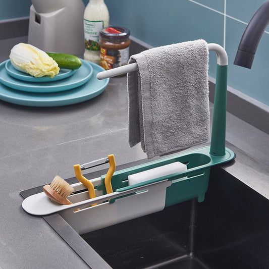 Updated Telescopic Sink Storage Rack - Snapitonline