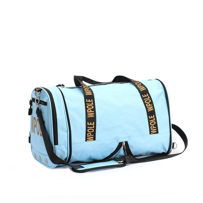 ROEGADYN large Capacity Chest Bag Folding Gym Bag Men Fitness Bag For Gym Men Waterproof Sport Bag Men Gym Bag  Shoe Compartment - Snapitonline