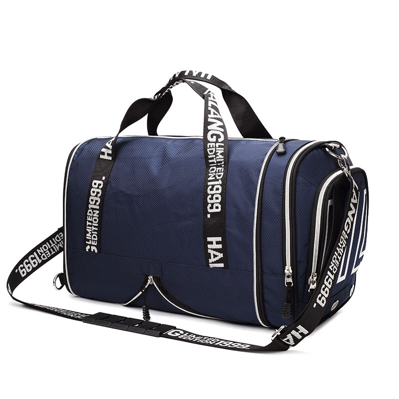 ROEGADYN large Capacity Chest Bag Folding Gym Bag Men Fitness Bag For Gym Men Waterproof Sport Bag Men Gym Bag  Shoe Compartment - Snapitonline