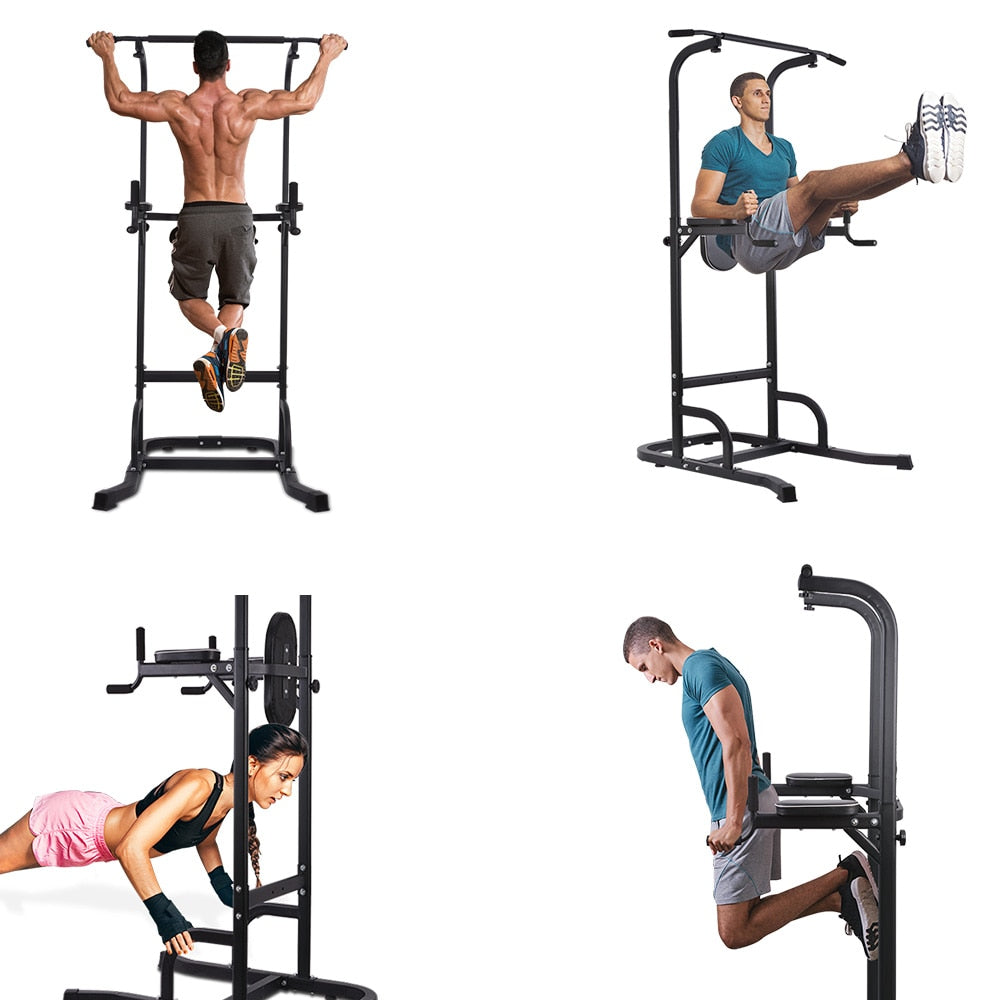 OneTwoFit Pull Up Bar Dip Station Power Tower Large Wide Push Up Station Fitness Equipment for Home Gym Exercise Chin Up Bar - Snapitonline