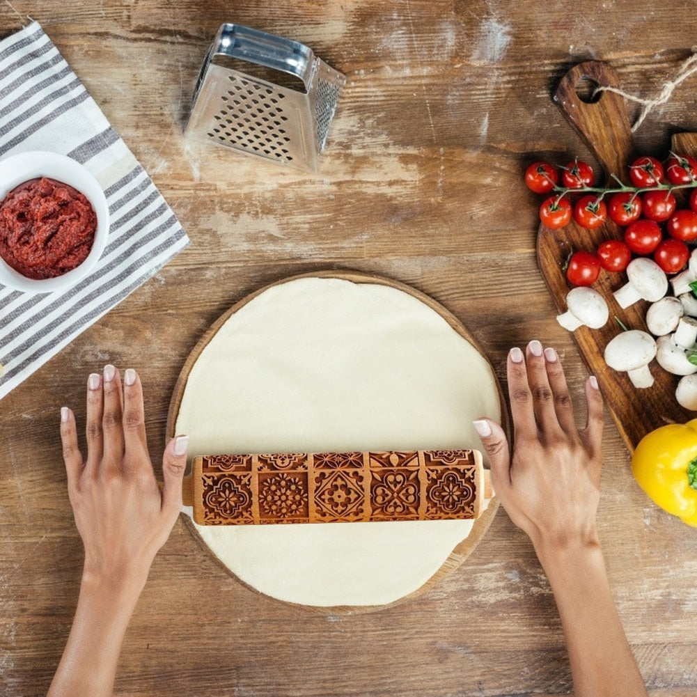 Vintage Cookies Rolling Pin - Snapitonline