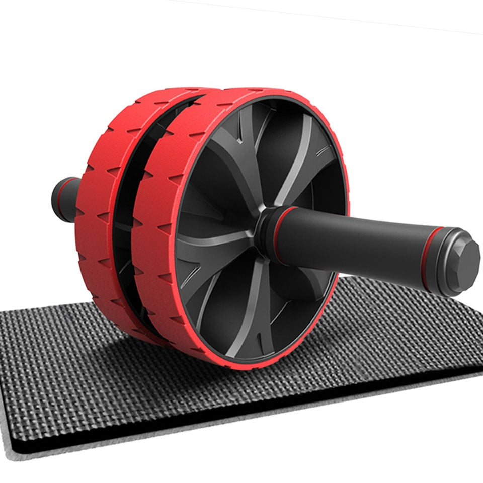 KoKossi Fashion Keep Fit Wheels No Noise Abdominal Wheel Ab Roller With Mat For Arm Waist Legs Exercise Gym Fitness Equipment - Snapitonline