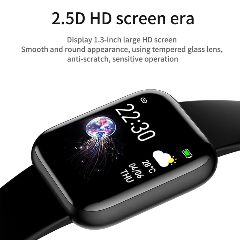 I5 Sport Smartwatch Women Men Heart Rate Blood Pressure Fitness Tracker Kids Smart Clock For Android IOS Smart Watch PK IWO P80 - Snapitonline