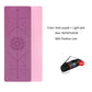 TPE Yoga Double Layer Non-Slip Mat Yoga Exercise Pad with Position Line For Fitness Gymnastics and Pilates - Snapitonline