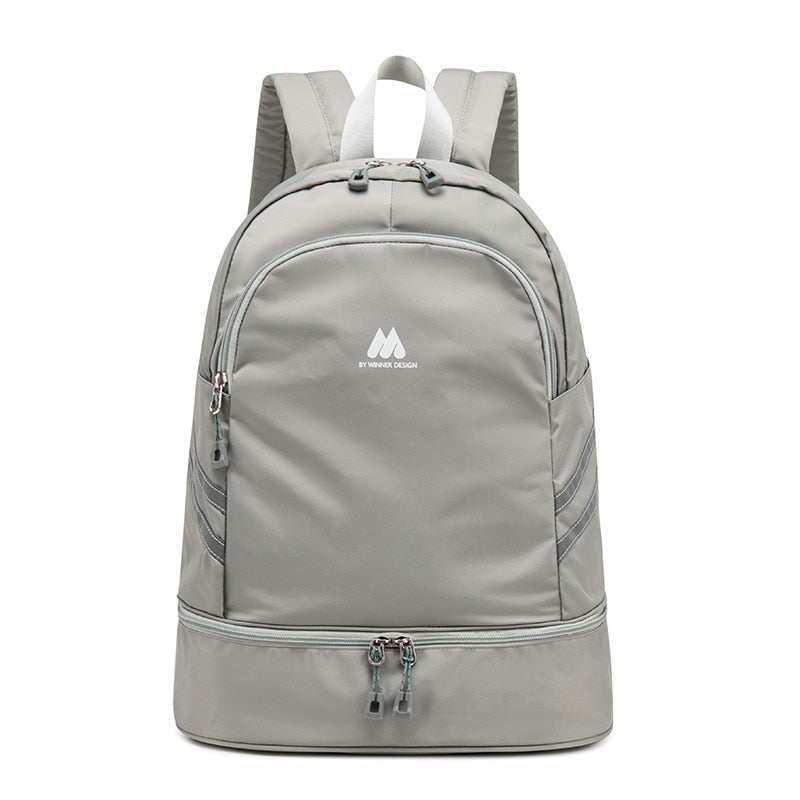 Women Pink Sport Gym Bag Waterproof Fitness Swimming Backpack Yoga Training Bag Shoe Compartment Travel Luggage Bag Sac De Sport - Snapitonline
