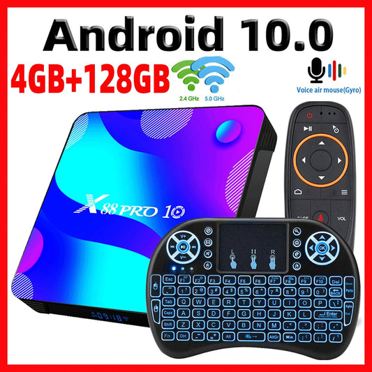 TV Box Android 11 Smart TV Box X88 PRO 10 4GB 64GB 32GB Rockchip RK3318 4K TVbox Support Google Youtube Set Top Box x88pro 11.0