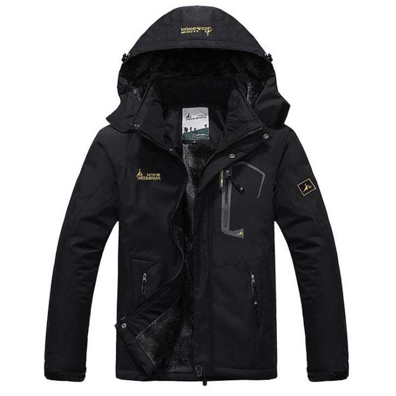 Winter Parka Men Windbreak Plus Velvet Thick Warm Windproof Fur Coats Male Military Hooded Anorak Jackets Mens Winter Jackets - Snapitonline