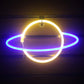 Planet LED Lights Neon Light Sign Bedroom Decor Neon Sign Night Lamp for Rooms Wall Art Bar Party USB or Battery Powered