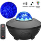 LED Starry Sky Projector Night Light Galaxy Star Projector Ocean Wave Night Lamp With Music Bluetooth Speaker For Childrens - Snapitonline