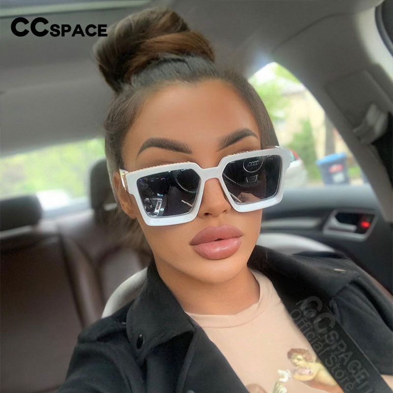 Square Large Frame Luxury Brand Sunglasses Men Women Fashion Uv400 Glasses