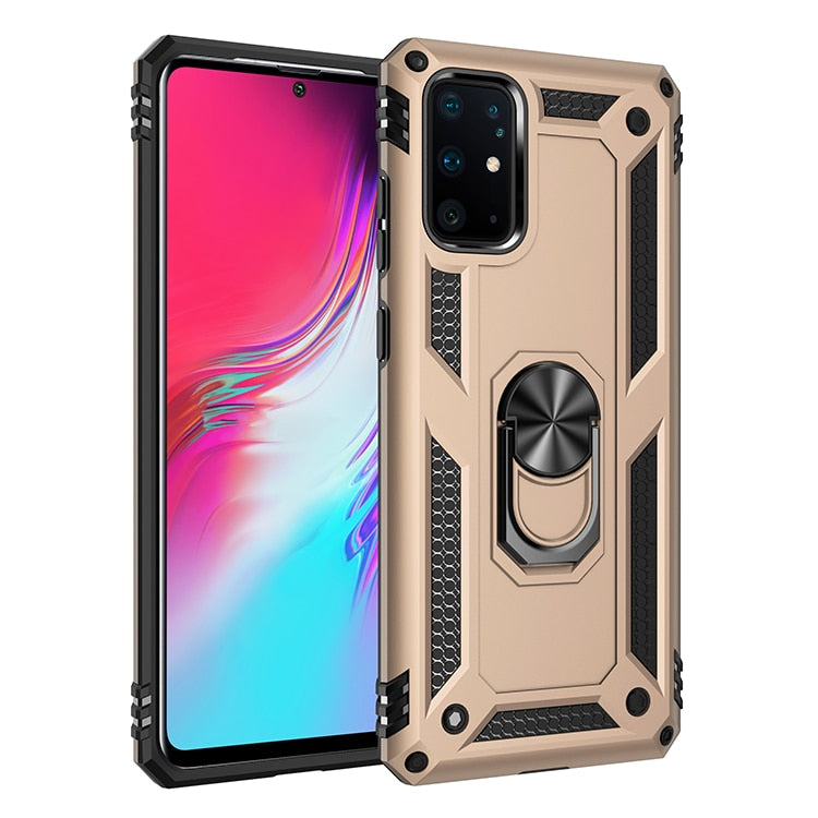 S22 Ultra Plus S20 FE S20FE S21 S 21 Plus Ultra Case Shockproof Armor Ring Stand Cover For Samsung Galaxy S20 Ultra Plus S20 FE - Snapitonline