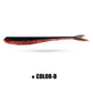 Spinpoler 20pcs Soft Fishing Lure Artificial Bait Fork Tail 75mm 1.6g Jerkbait Minnow Drop Shot Rubber For Rigging And Jigging
