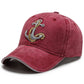 Mens Ship Anchor Wash Embroidered Baseball Caps For Women Hats Retro Leisure Trucker Duck Tongue Cap Male Outdoor Sunscreen Hat