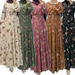 2023 Ramdan Print Muslim Dress for Women Eid Arabic Femme Abaya Islamic Turkey Evening Dresses Elegant Saudi Arabia Chothing