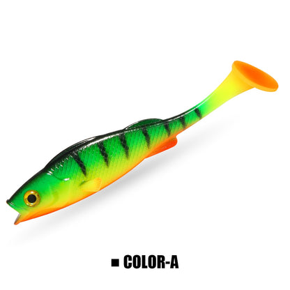 Spinpol Vigour Perch Fishing Lure 7cm 11cm 14cm Soft Bait Shad UV-Active Wobble Craft Rubber Fish Swimbait For Perch, Pike, Zander