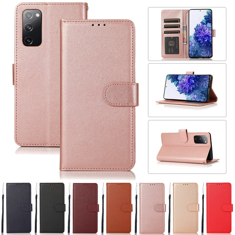 Wallet Leather Case For Samsung Galaxy A03 A12 A13 A23 A32 A50 A51 A52 A53 A70 A71 A72 A73 S22 Ultra S21 FE S20FE S10 Plus S9 S8 - Snapitonline