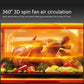 MIUI 10L/12.7QT Electric Air Fryer Oven MI-CYCLONE Rotisserie Dehydrator LED Large Capacity Chicken Frying Machine 5in1 - Snapitonline