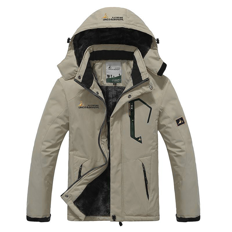 Winter Parka Men Windbreak Plus Velvet Thick Warm Windproof Fur Coats Male Military Hooded Anorak Jackets Mens Winter Jackets - Snapitonline
