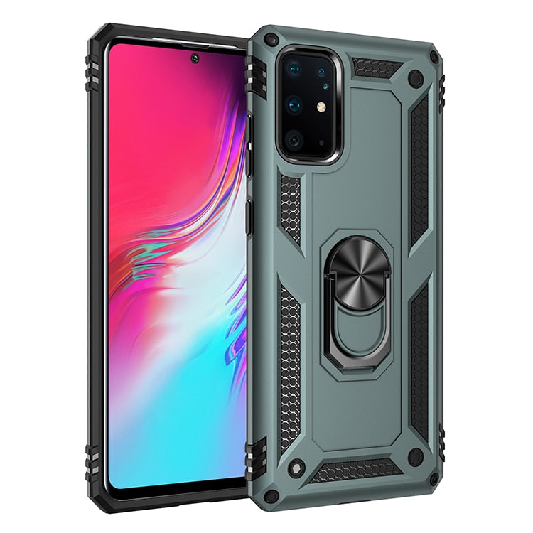 S22 Ultra Plus S20 FE S20FE S21 S 21 Plus Ultra Case Shockproof Armor Ring Stand Cover For Samsung Galaxy S20 Ultra Plus S20 FE - Snapitonline