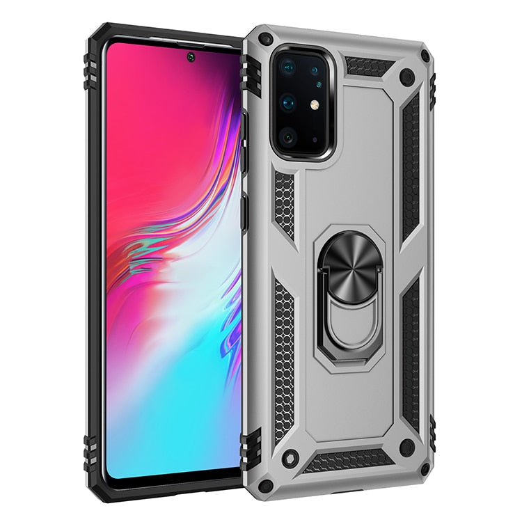 S22 Ultra Plus S20 FE S20FE S21 S 21 Plus Ultra Case Shockproof Armor Ring Stand Cover For Samsung Galaxy S20 Ultra Plus S20 FE - Snapitonline