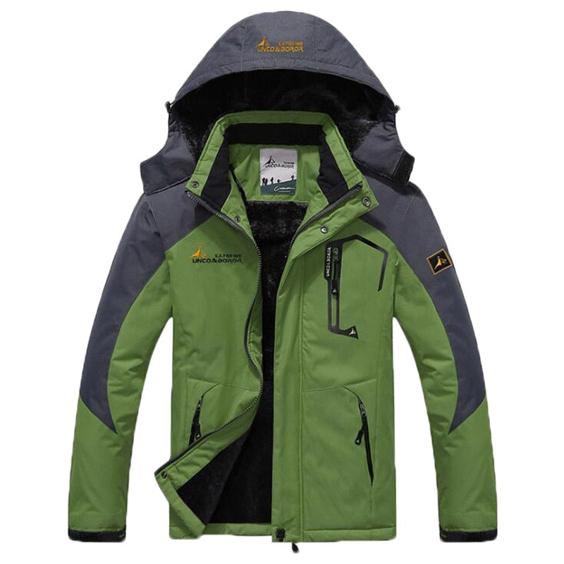 Winter Parka Men Windbreak Plus Velvet Thick Warm Windproof Fur Coats Male Military Hooded Anorak Jackets Mens Winter Jackets - Snapitonline