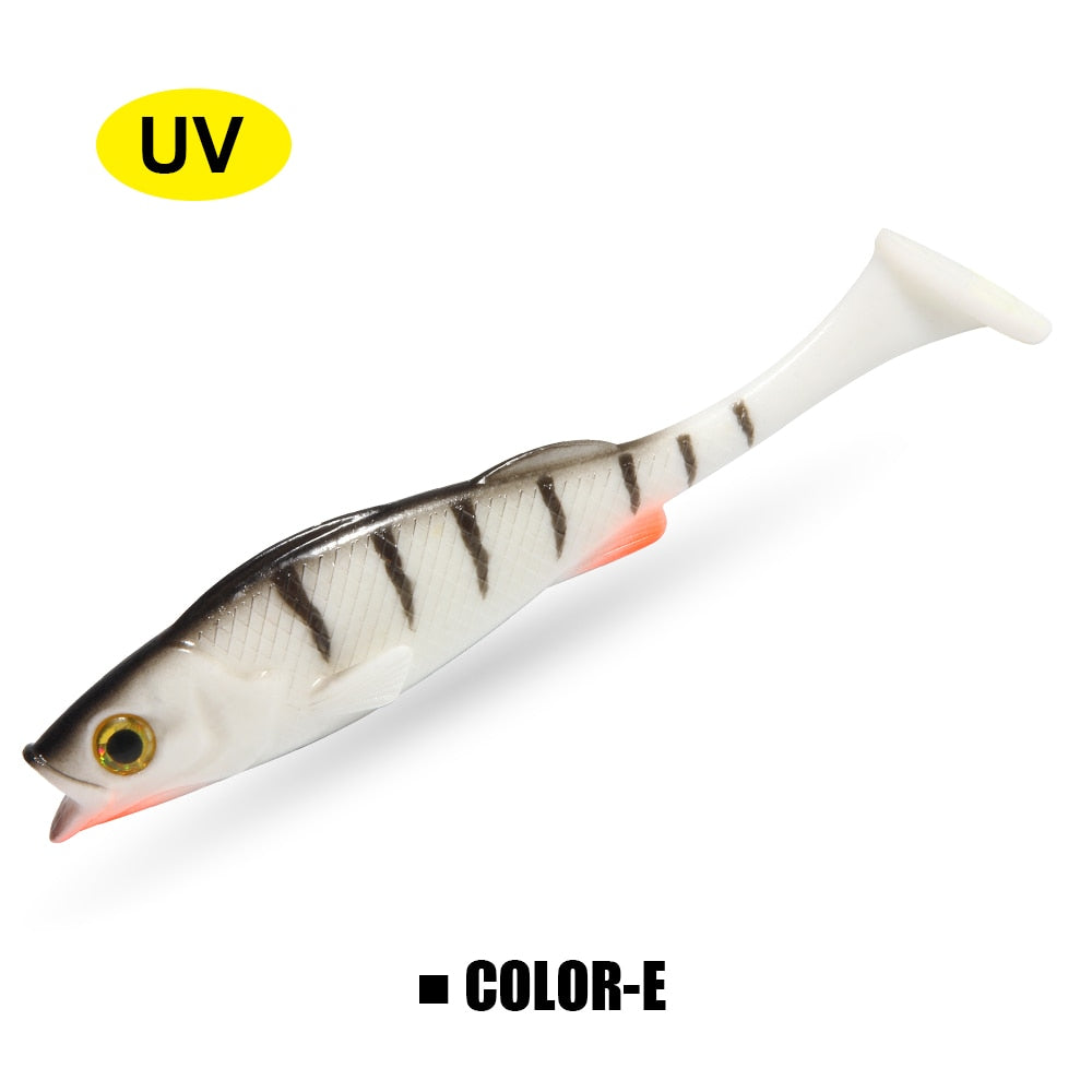 Spinpol Vigour Perch Fishing Lure 7cm 11cm 14cm Soft Bait Shad UV-Active Wobble Craft Rubber Fish Swimbait For Perch, Pike, Zander