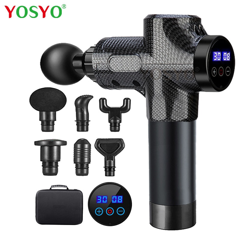 Professional Fascial Massage Gun Sport Relaxation Fitness EMS Muscle Stimulator Handheld Massager - Snapitonline