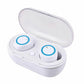 Y50 upgrade version Bluetooth Earphone Wireless Headphone Stereo Headset Sport Earbuds Microphone  Charging Box For Smartphone - Snapitonline