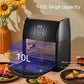 MIUI 10L/12.7QT Electric Air Fryer Oven MI-CYCLONE Rotisserie Dehydrator LED Large Capacity Chicken Frying Machine 5in1 - Snapitonline
