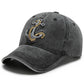 Mens Ship Anchor Wash Embroidered Baseball Caps For Women Hats Retro Leisure Trucker Duck Tongue Cap Male Outdoor Sunscreen Hat